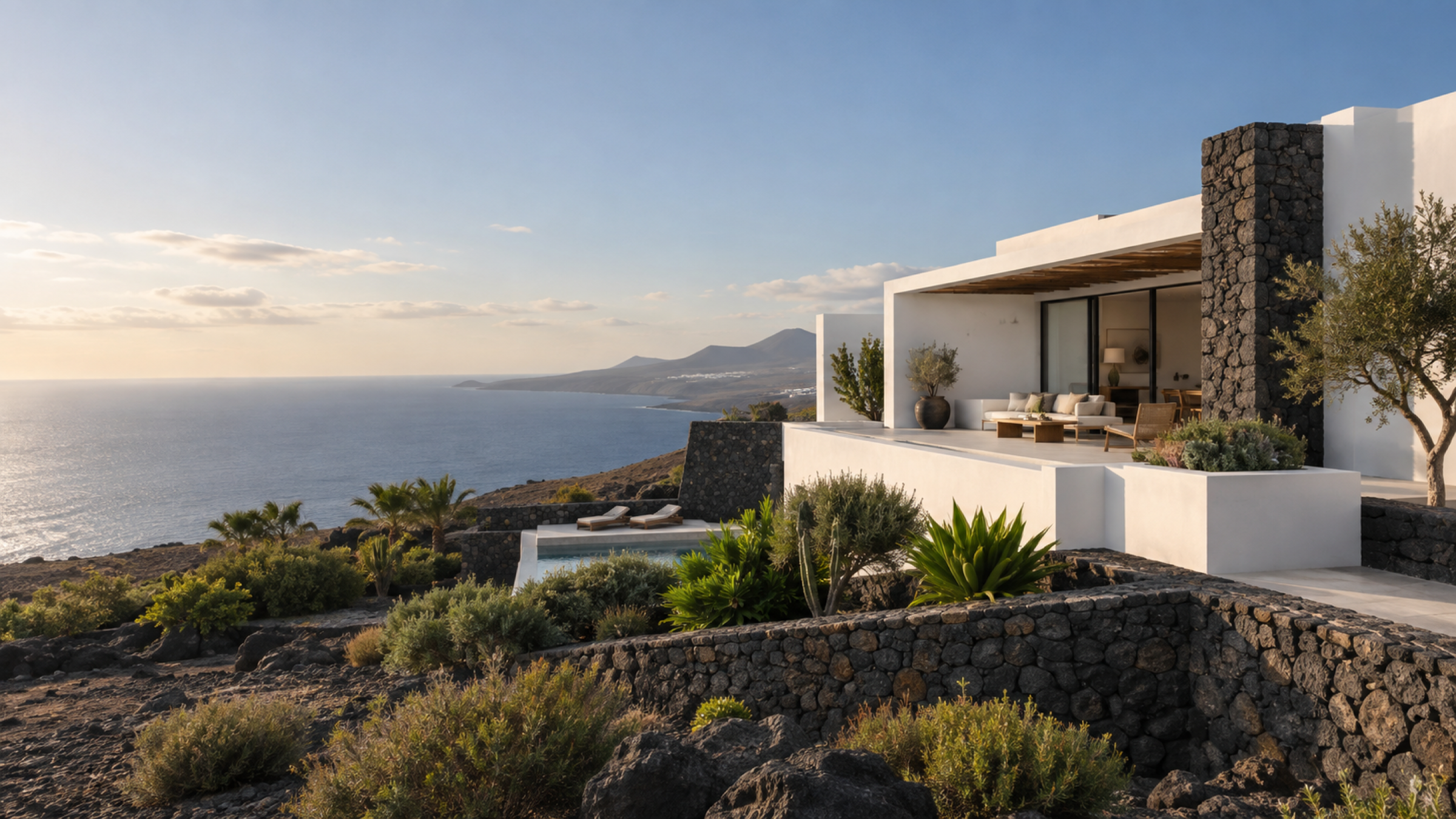 Canary Islands home overlooking the coast